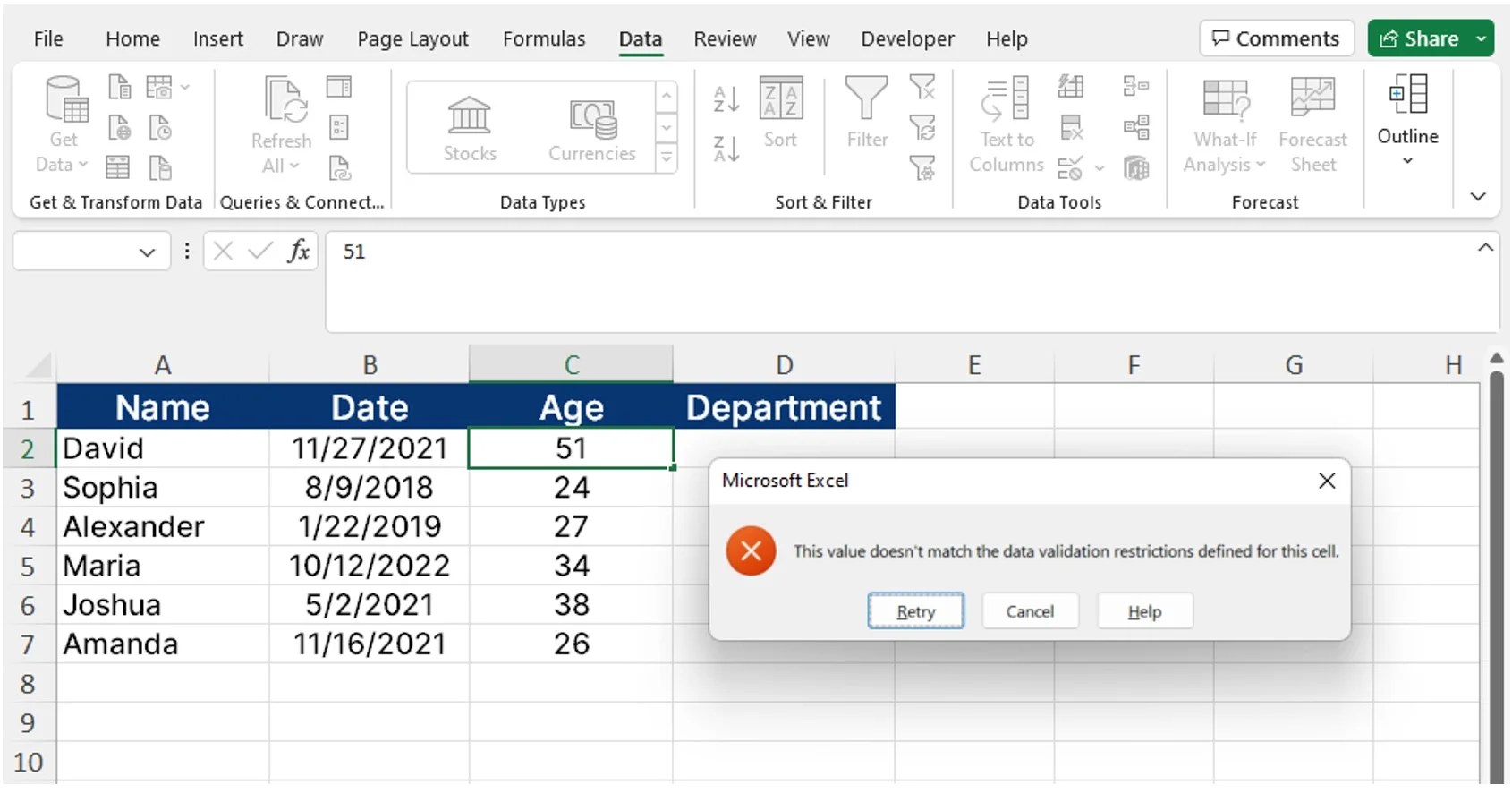 Excel Data Validation (With Examples) Career Principles