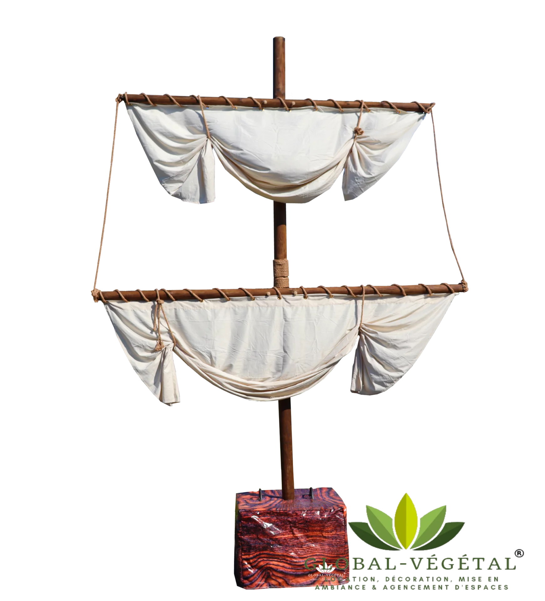 Location de mât de bateau pirate Global Végétal®