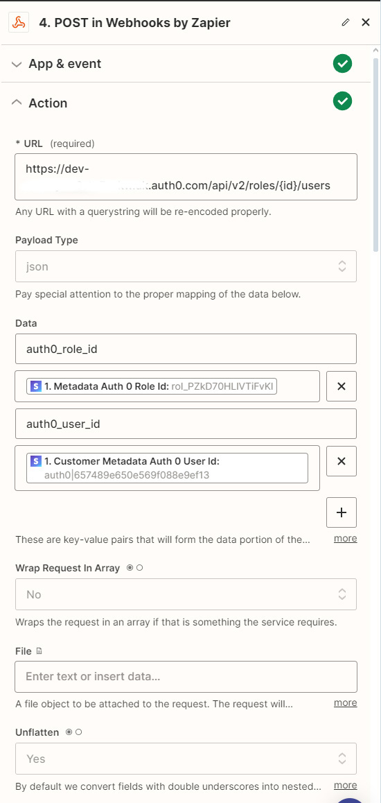 Connect Stripe and Auth0 with Zapier problem with the role_id format Auth0 Community
