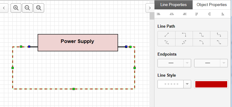 Dotted line box around portion of circuit - Scheme-it - Electronic