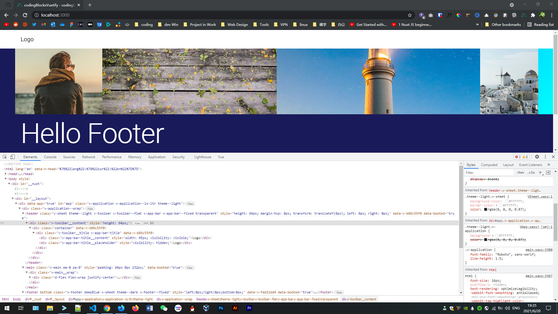 Vuetify transparent App Bar not working JavaScript The freeCodeCamp