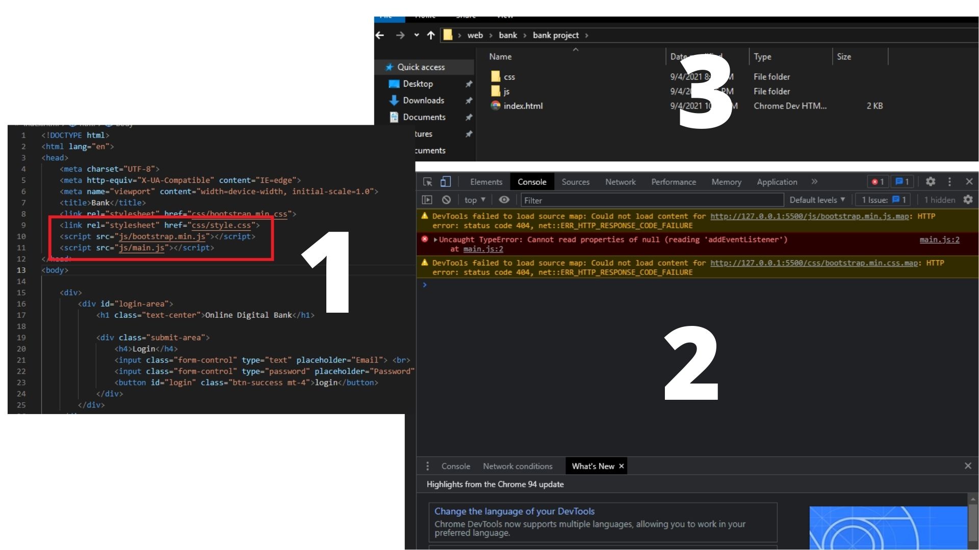 External JS not working in html file help please JavaScript The