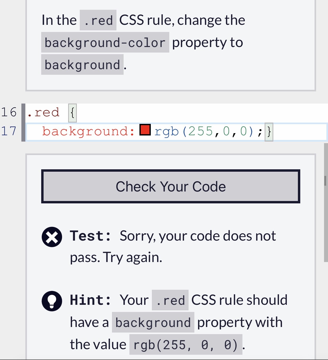 Cách sử dụng mã màu background color rgb css trên trang web