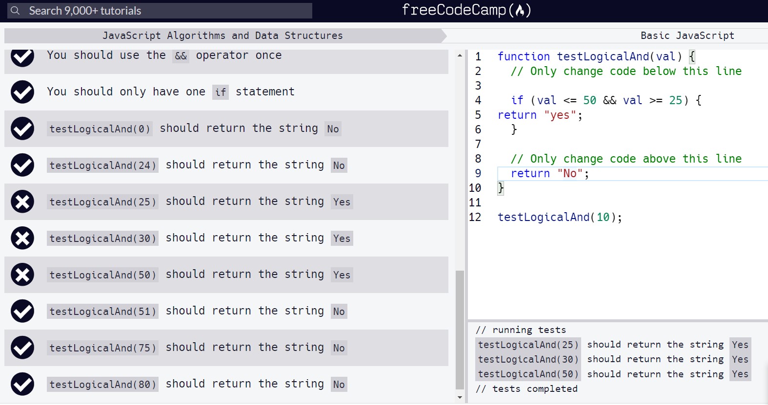 I need help to finger out why my code does not work in Javascript JavaScript The