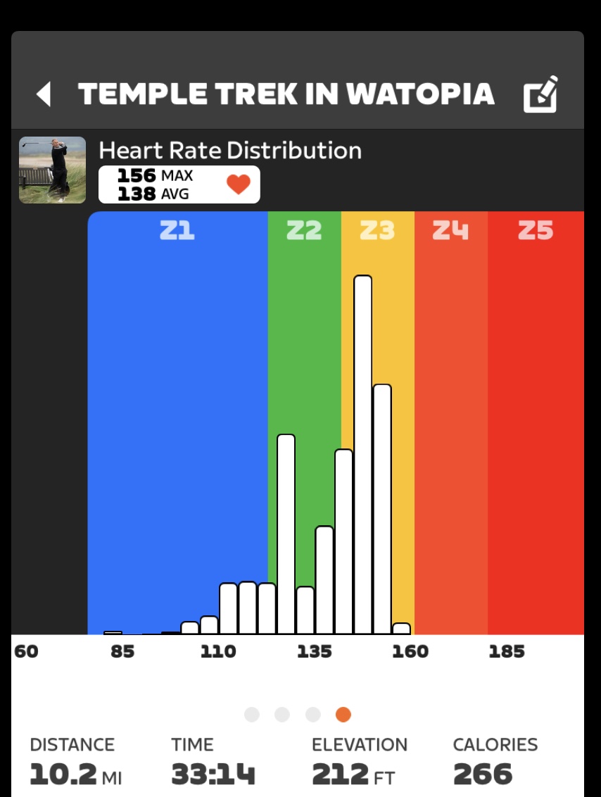 Power Zones Displayed on Power Distribution Graph in Companion App
