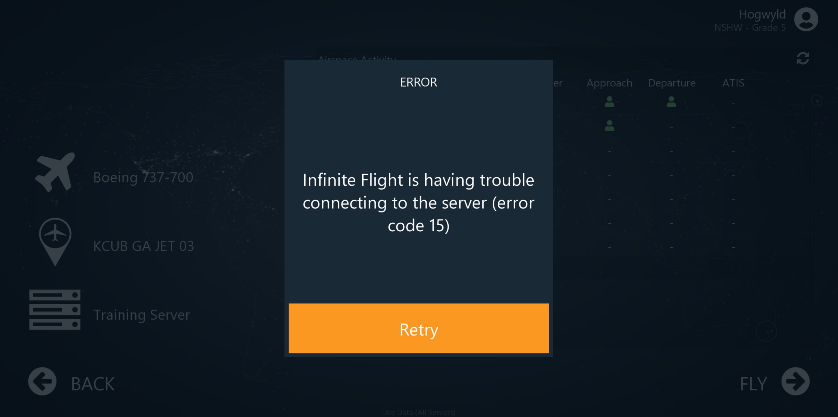 Error code 15 Support Infinite Flight Community