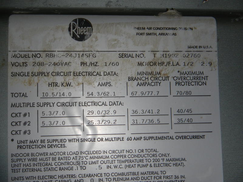 Rheem Hvac Model Numbers