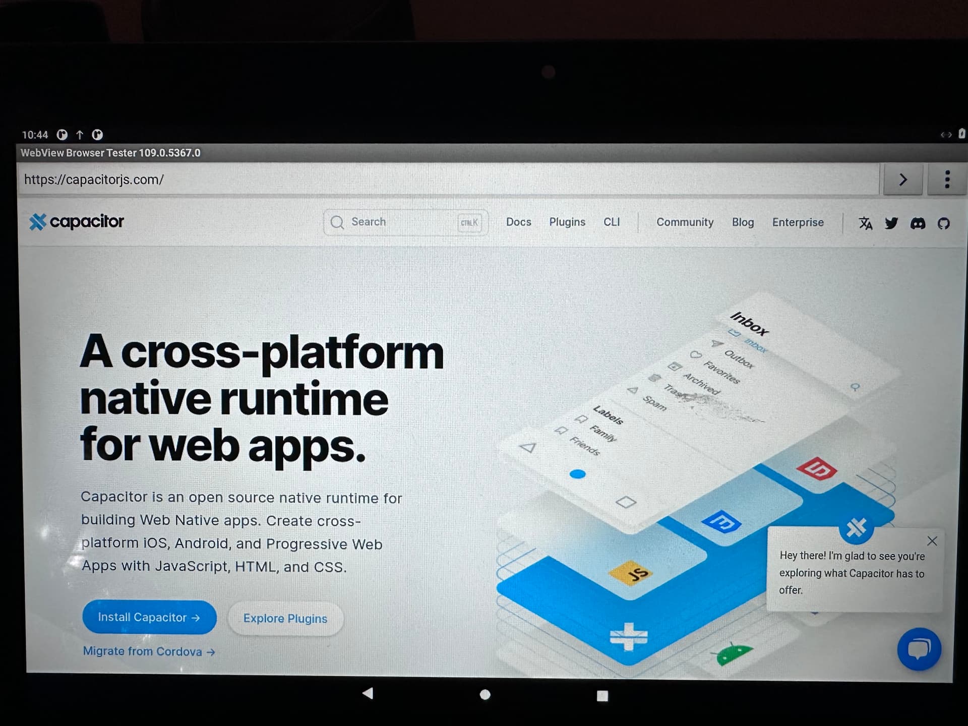 Browser plugin on Android opening external browser Capacitor Ionic Forum