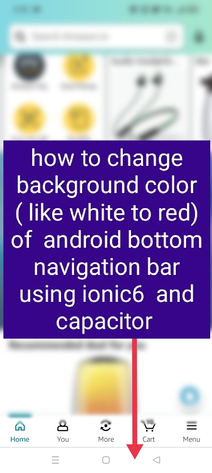 Is it possible to change background color of android bottom navigation