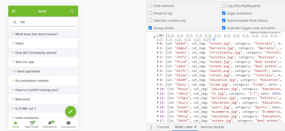 TypeError Cannot read property 'indexOf' of undefined Ionic Angular