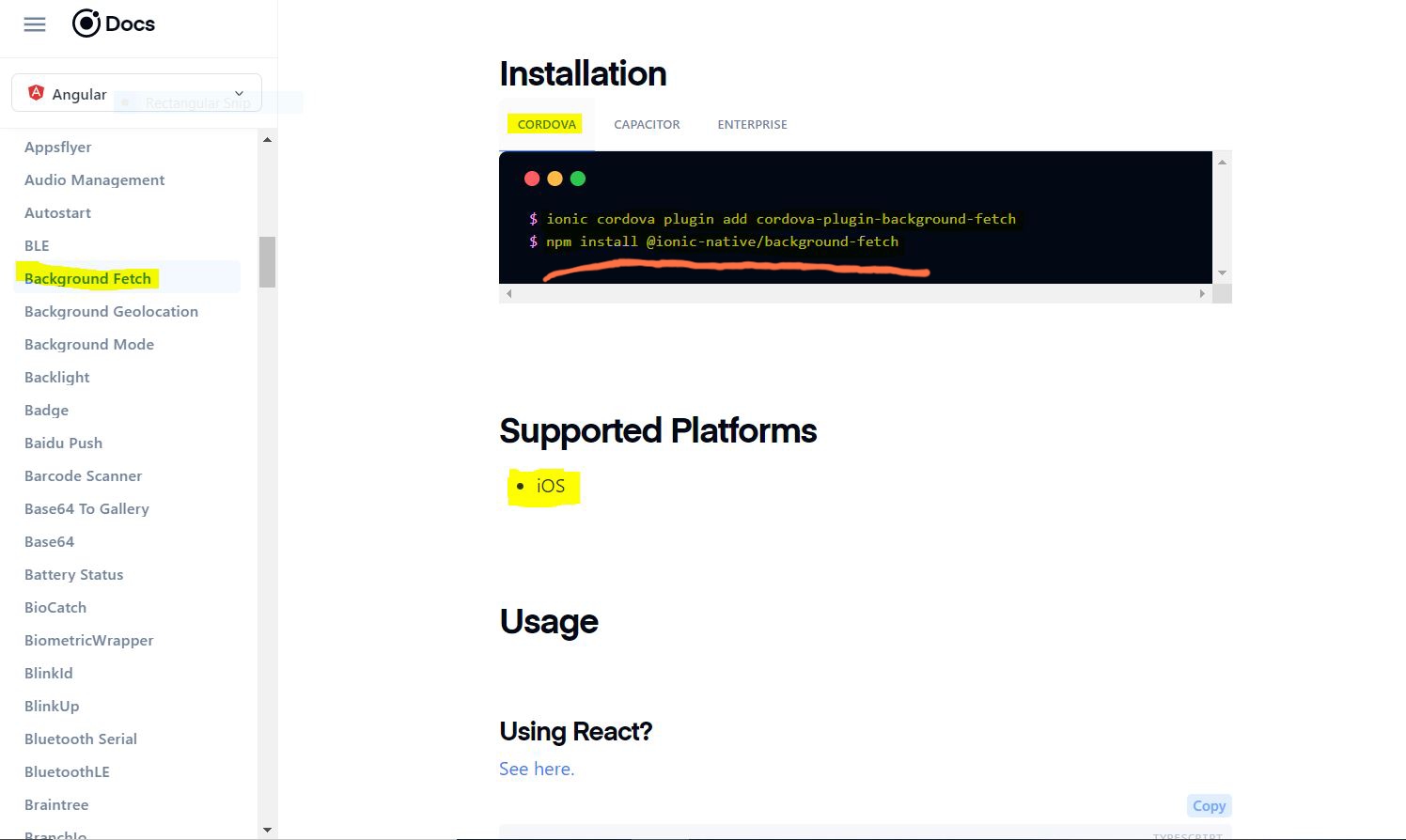 Cordovapluginbackgroundfetch Ionic Native Ionic Forum