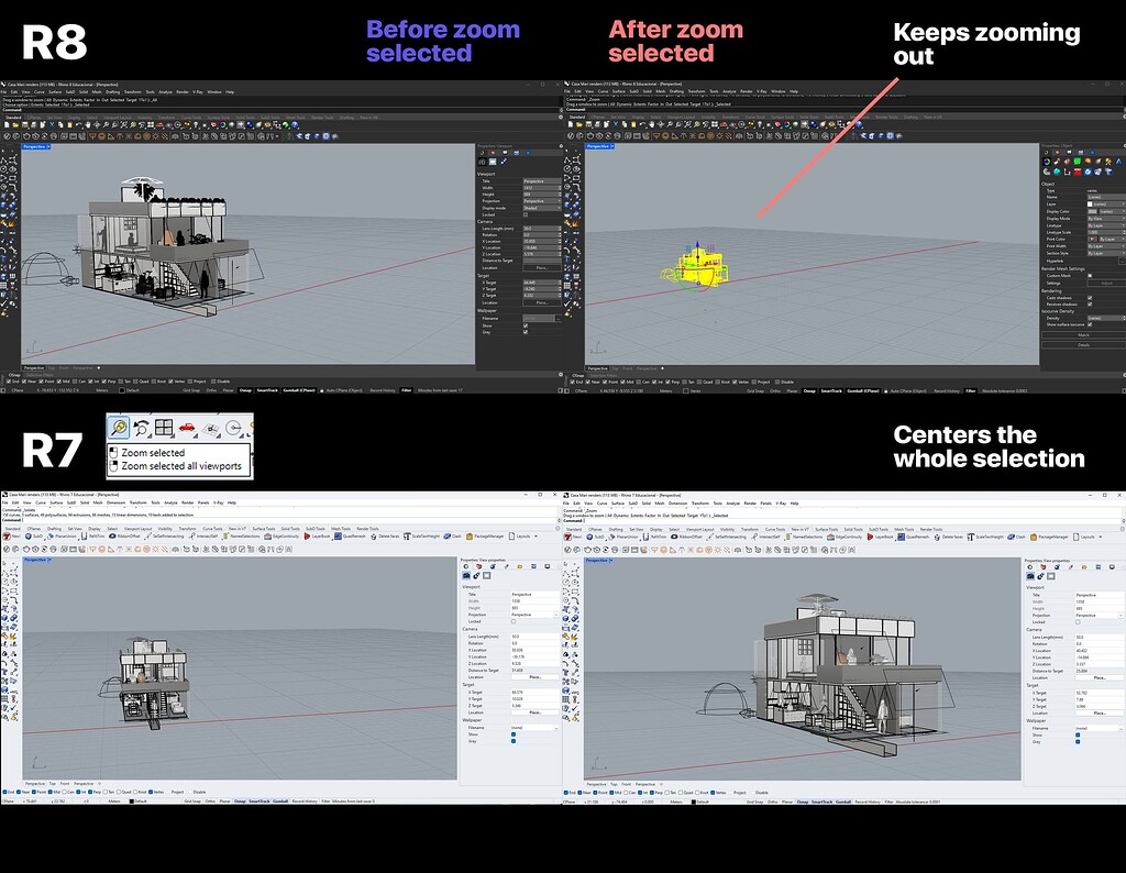 Rhino 8 "Zoom Selected" not working Rhino for Windows McNeel Forum