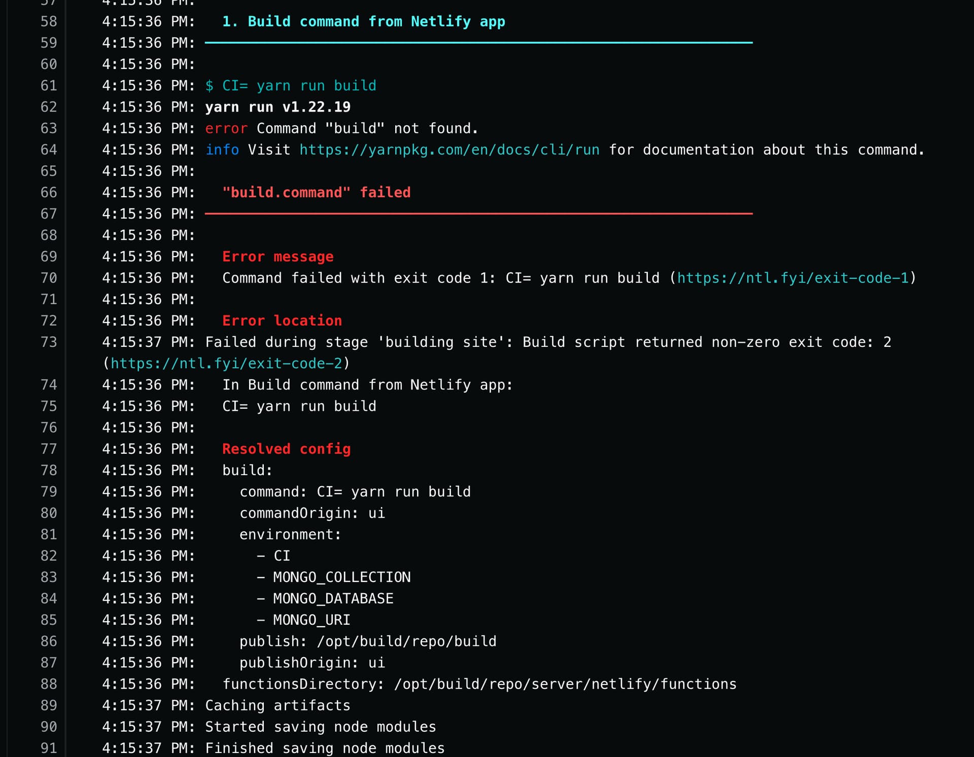 Error Command "build" not found Support Netlify Support Forums