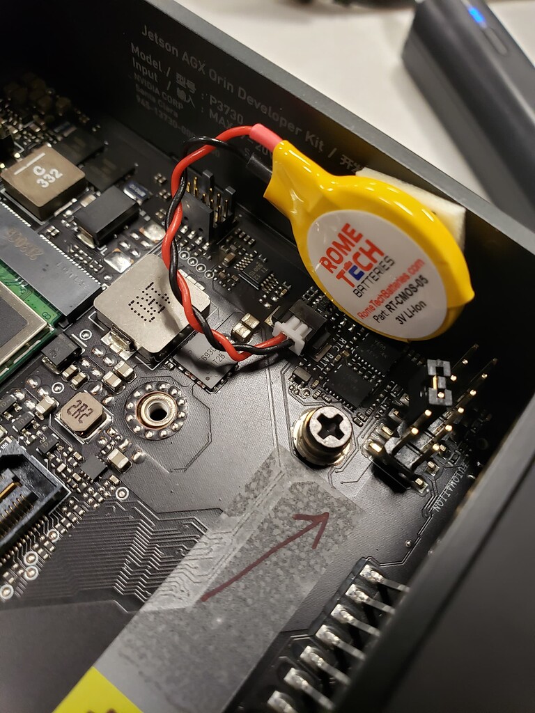 RTC clock battery for the Orin dev kit Jetson AGX Orin NVIDIA Developer Forums