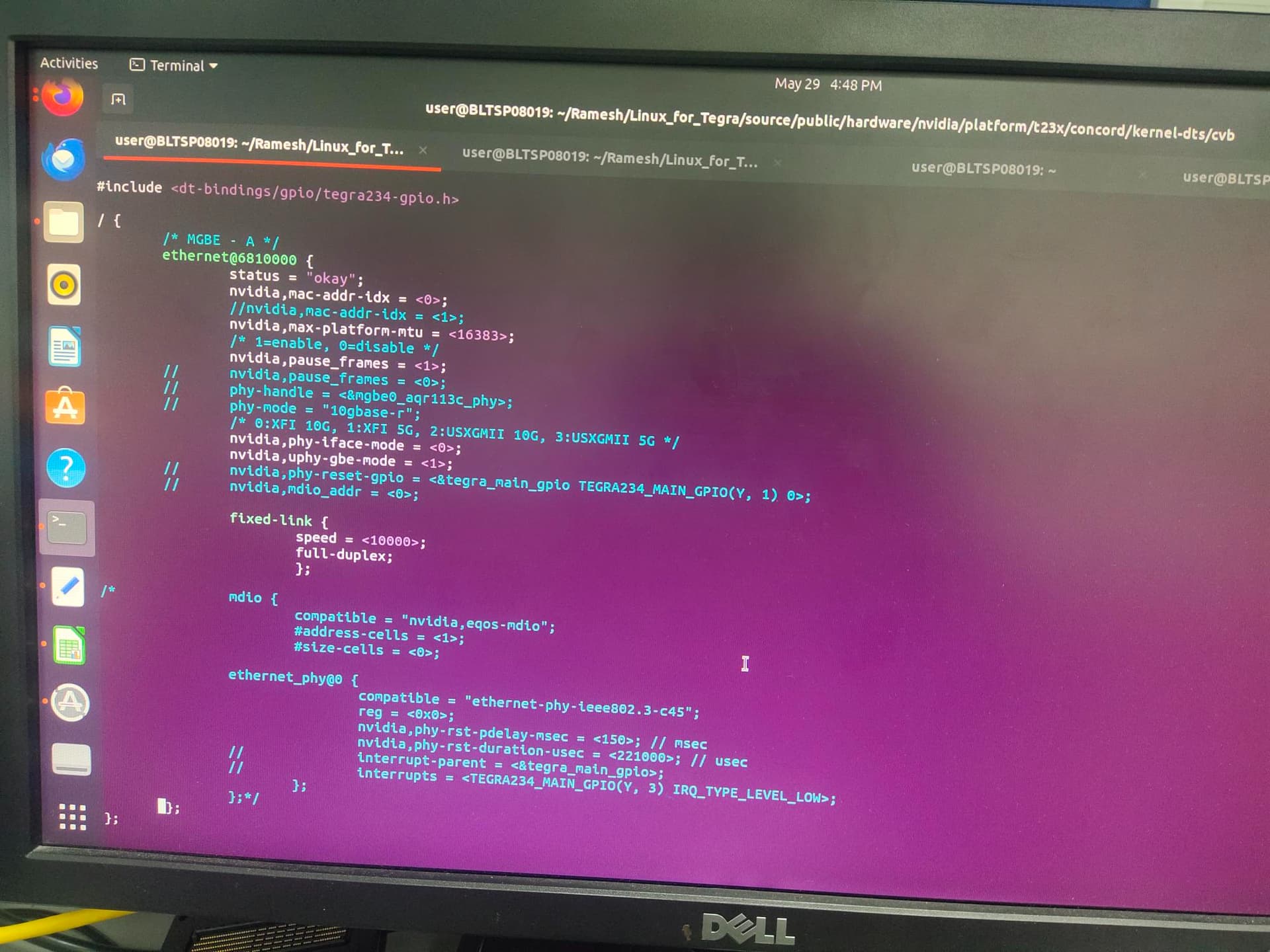 MGBE Configuration with marvell switch 88Q6113 Jetson AGX Orin