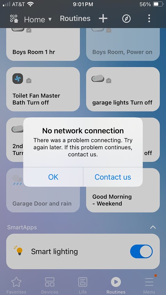 Smart Lighting App Turned Off Automatically SmartApps & Automations SmartThings Community