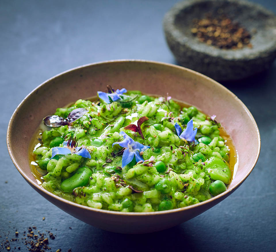 Risotto Verde Delicious italian recipe Filippo Berio