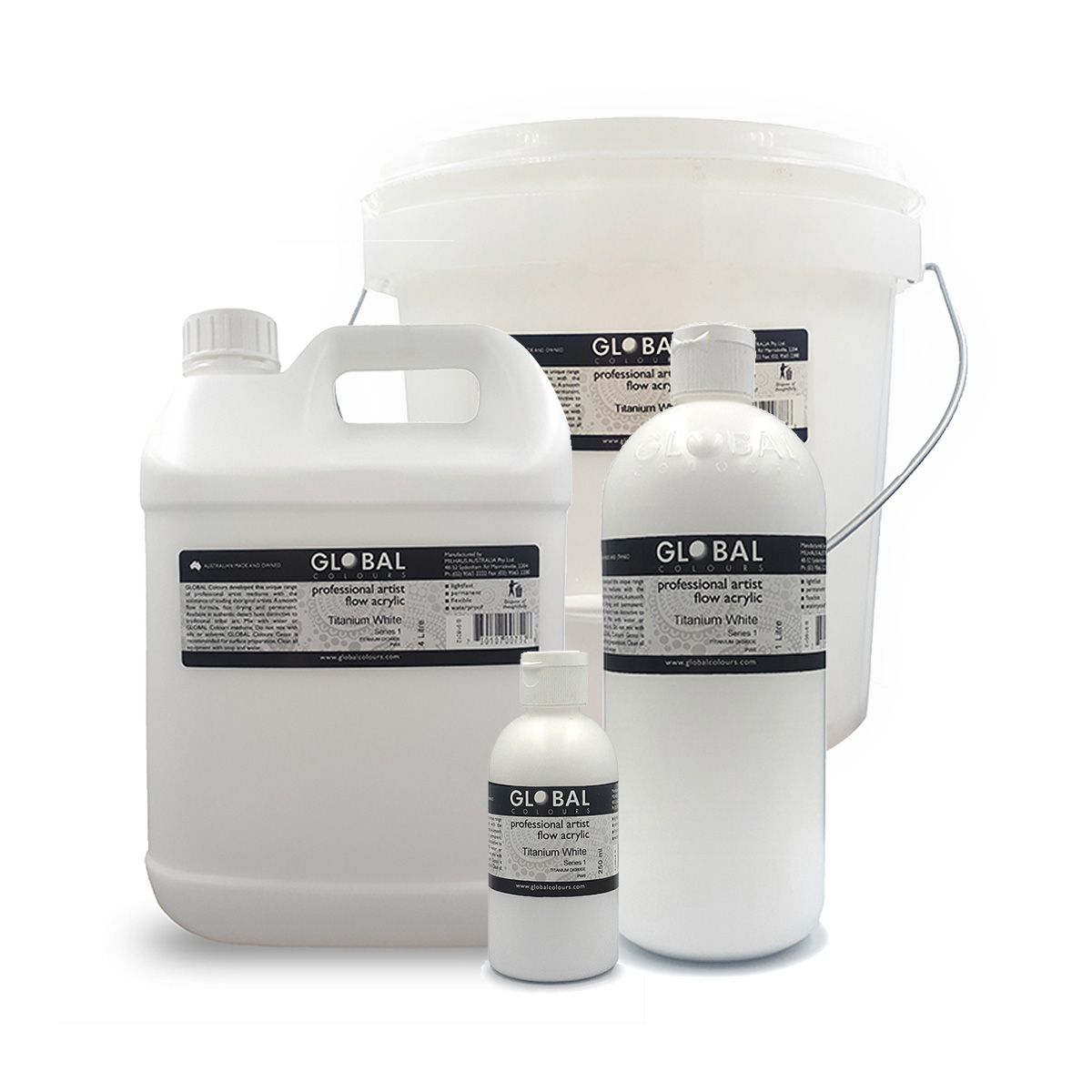 Global Colours Titanium White (Series 1) Professional Flow Artist