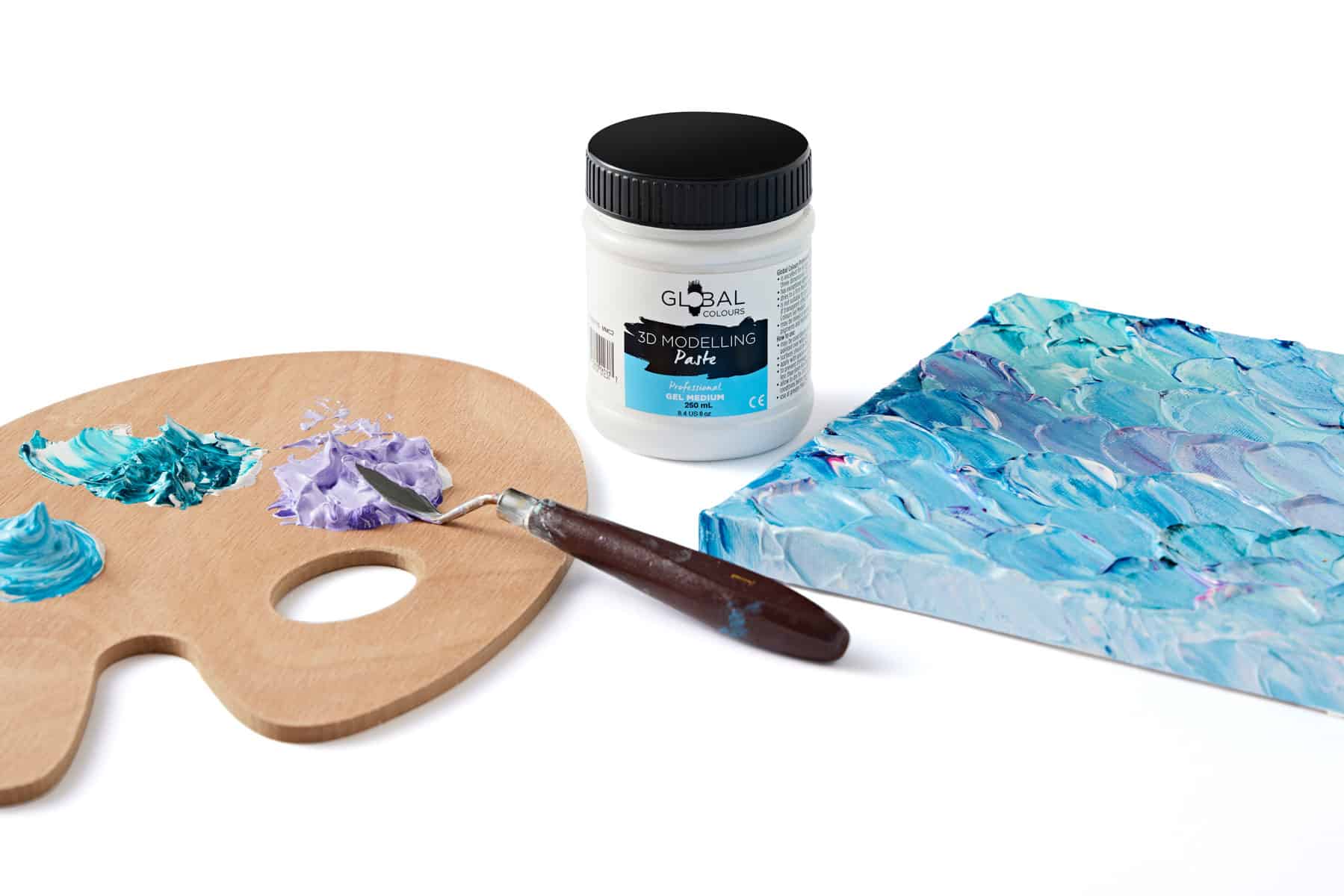 Global Colours 3D Modelling Paste Professional Artist Gel Medium