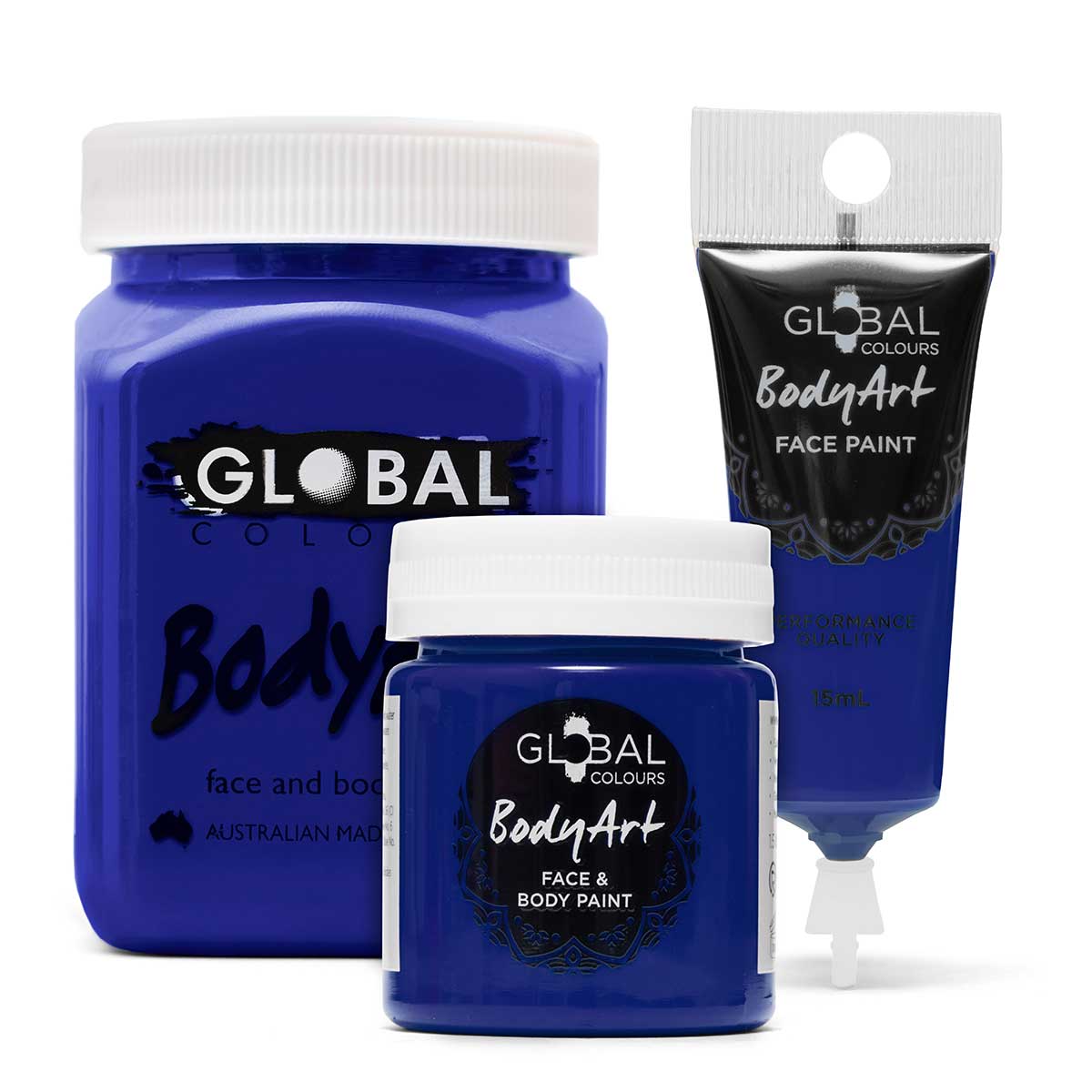 Global Colours Ultra Blue Face & BodyArt Liquid Paint