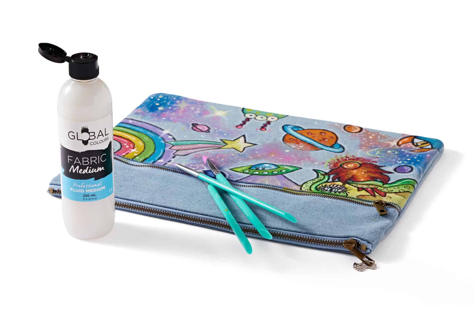 Global Colours Fabric Medium Professional Artist Fluid Medium