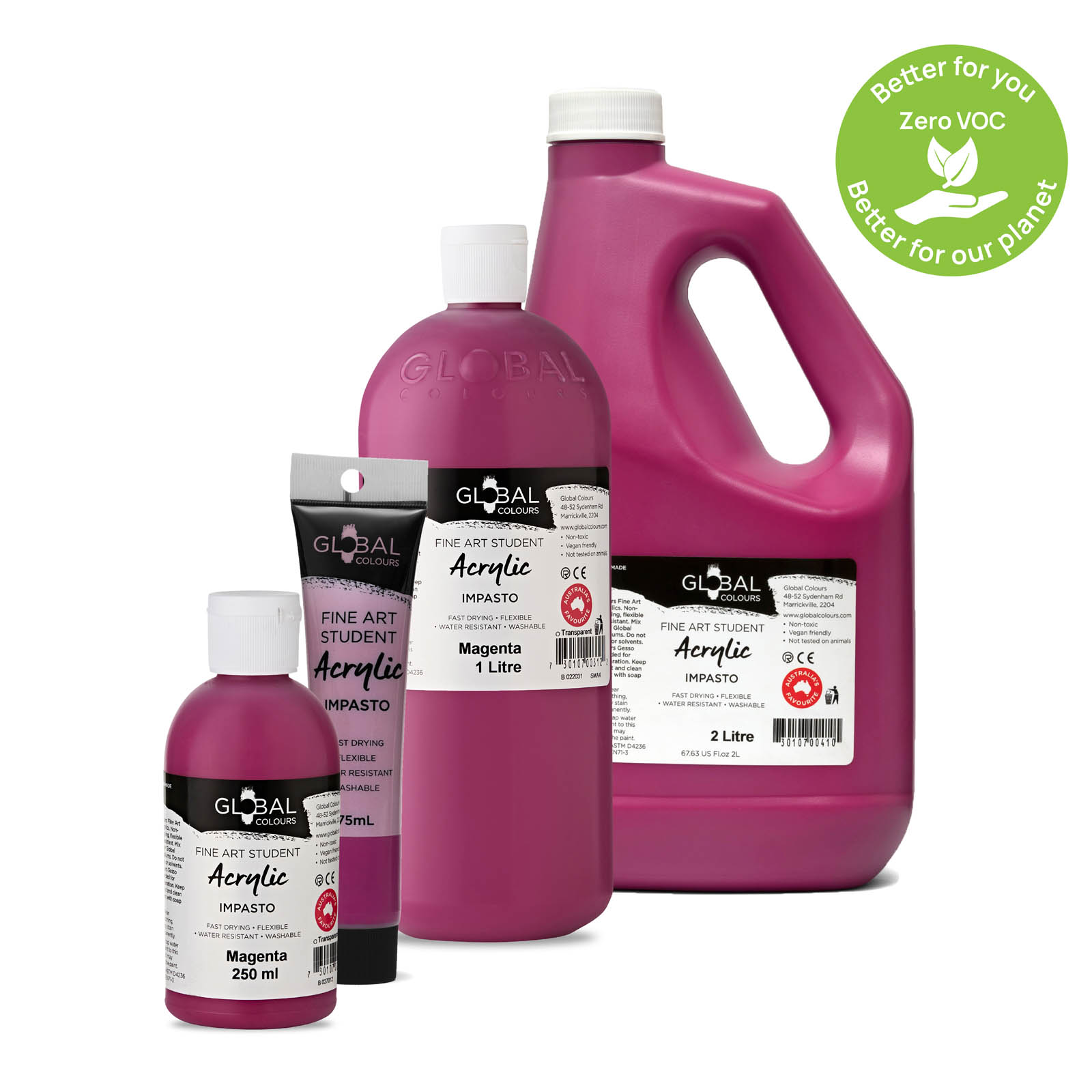 Magenta EcoFriendly Fine Art Student Acrylic Artist Paint