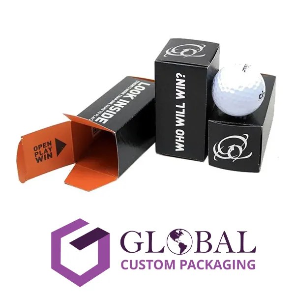 Wholesale Custom Printed Golf Ball Packaging Boxes
