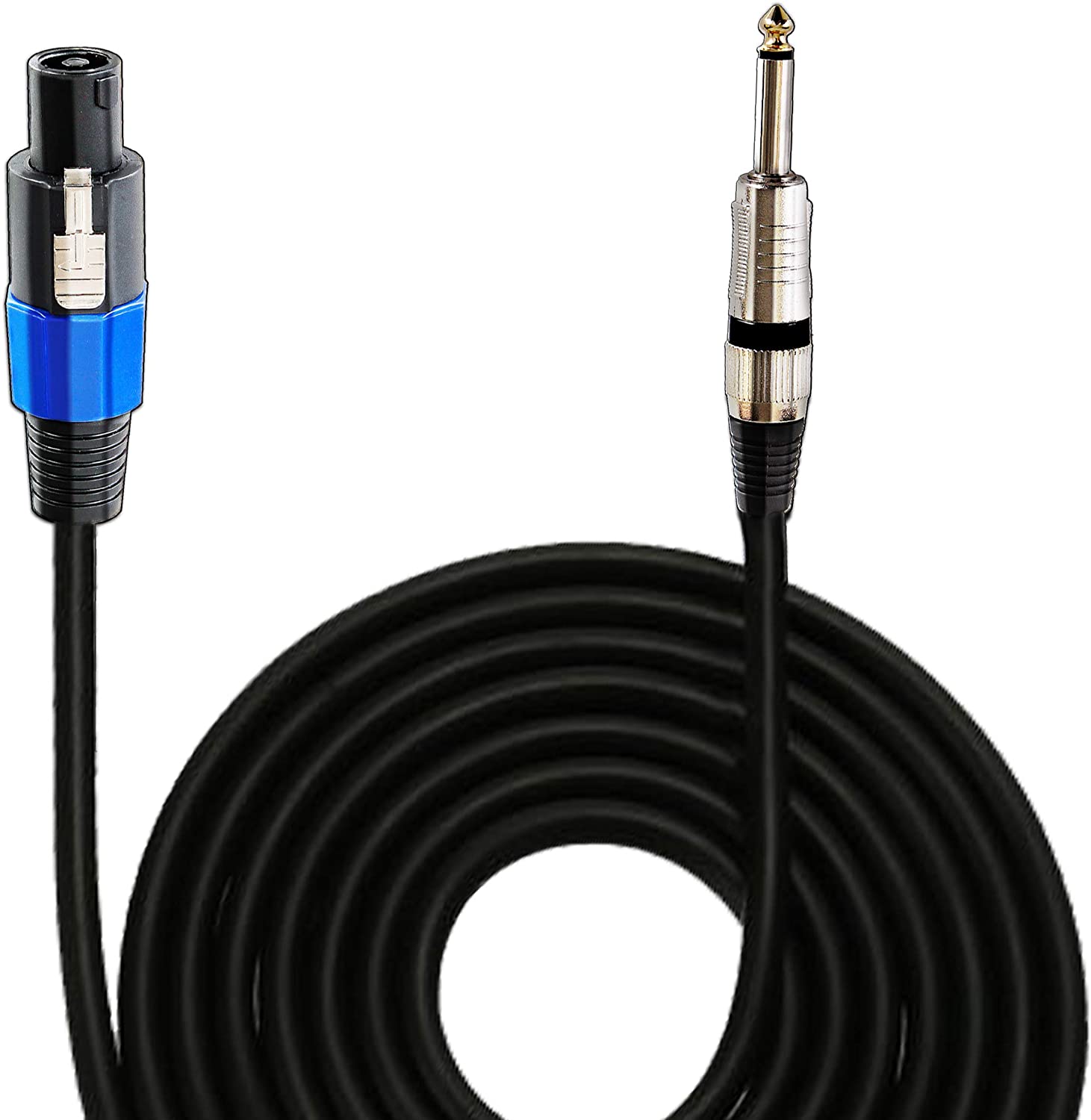 PylePro PPSJ30 Professional Speaker Cable 12 Gauge Speakon to 1/4Inch