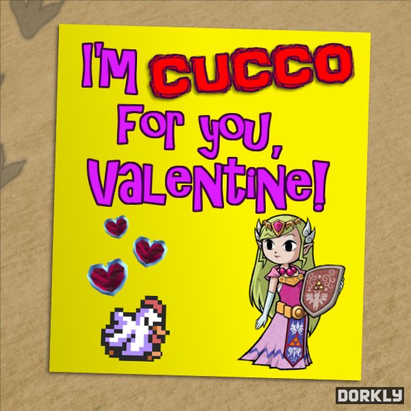 Valentines day cards from video game characters [pics] Global Geek News