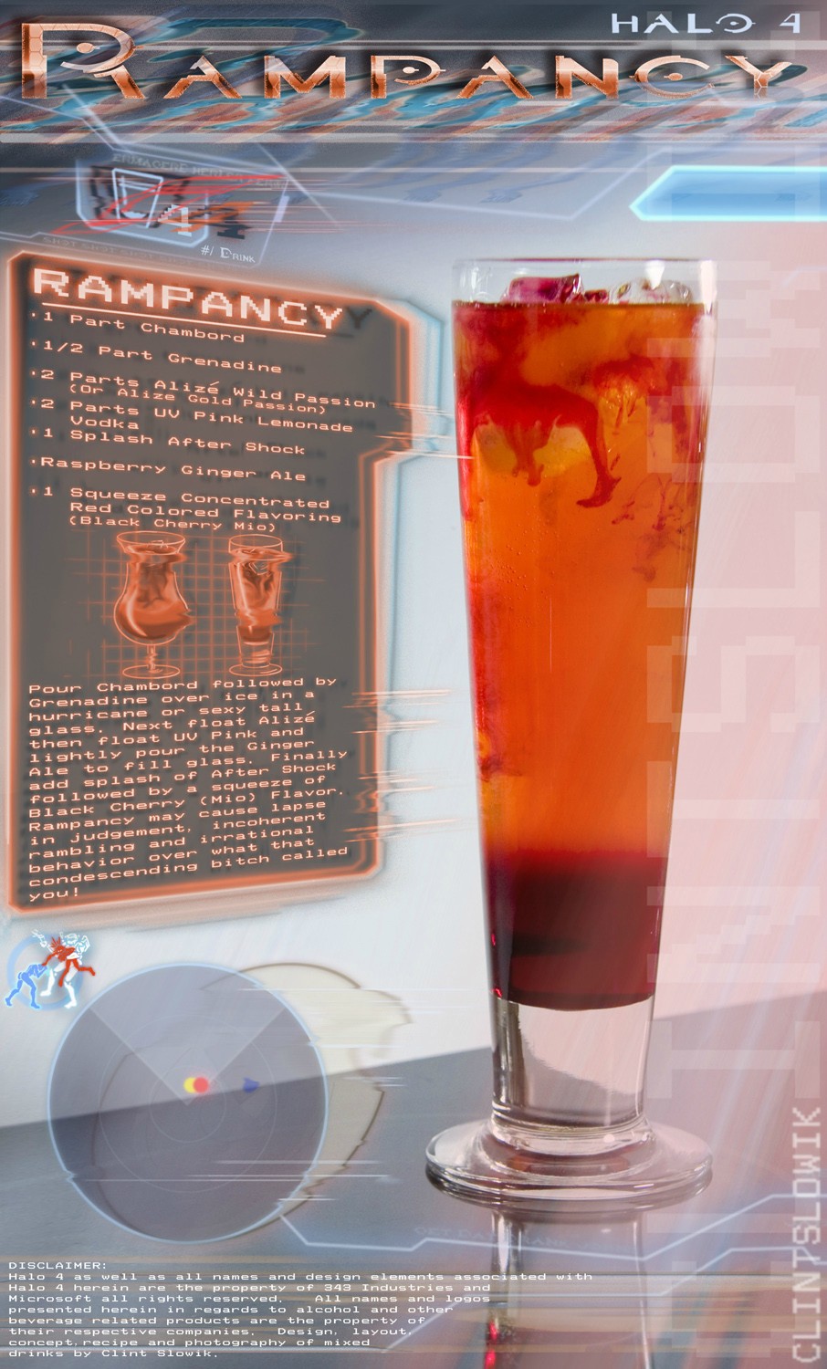 Make Your Own Halo Rampancy Cocktail Drink [pic] Global Geek News