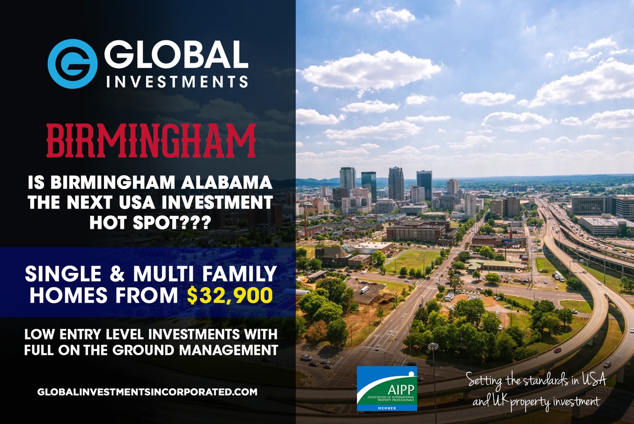 Is Birmingham Alabama the next US Property Investment hotspot ? Global Investments