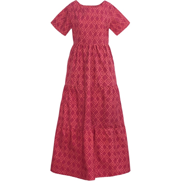 Fair Trade Tiered Dress Argyle