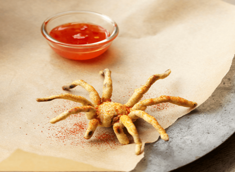 Tarantula tempura and cricket skewers Insects could be coming to a