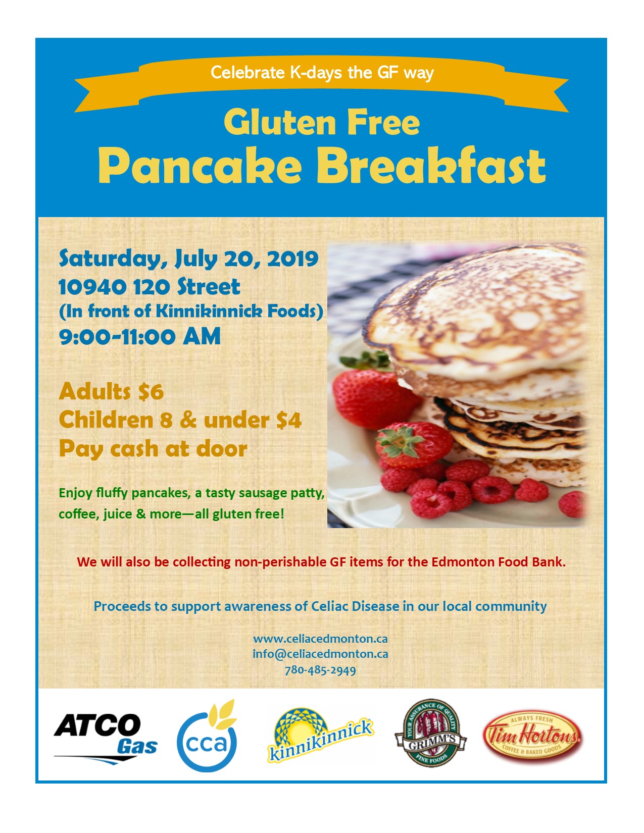GlutenFree Pancake Breakfast Edmonton Globalnews.ca