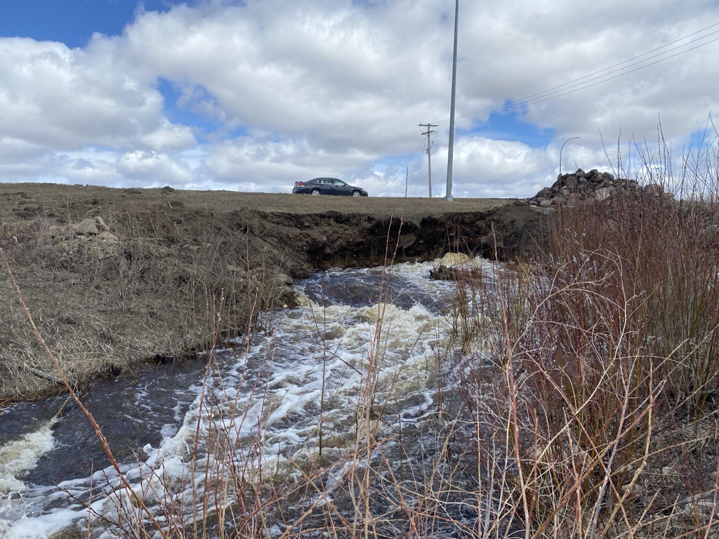 Inundações de primavera fecharam trechos de rodovias de Saskatchewan