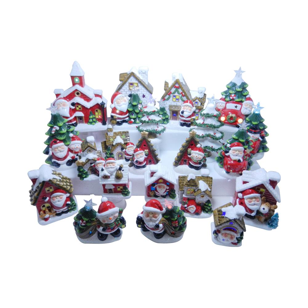 Christmas Ceramic Gift Items Santa Decoration Ornament Dongsheng