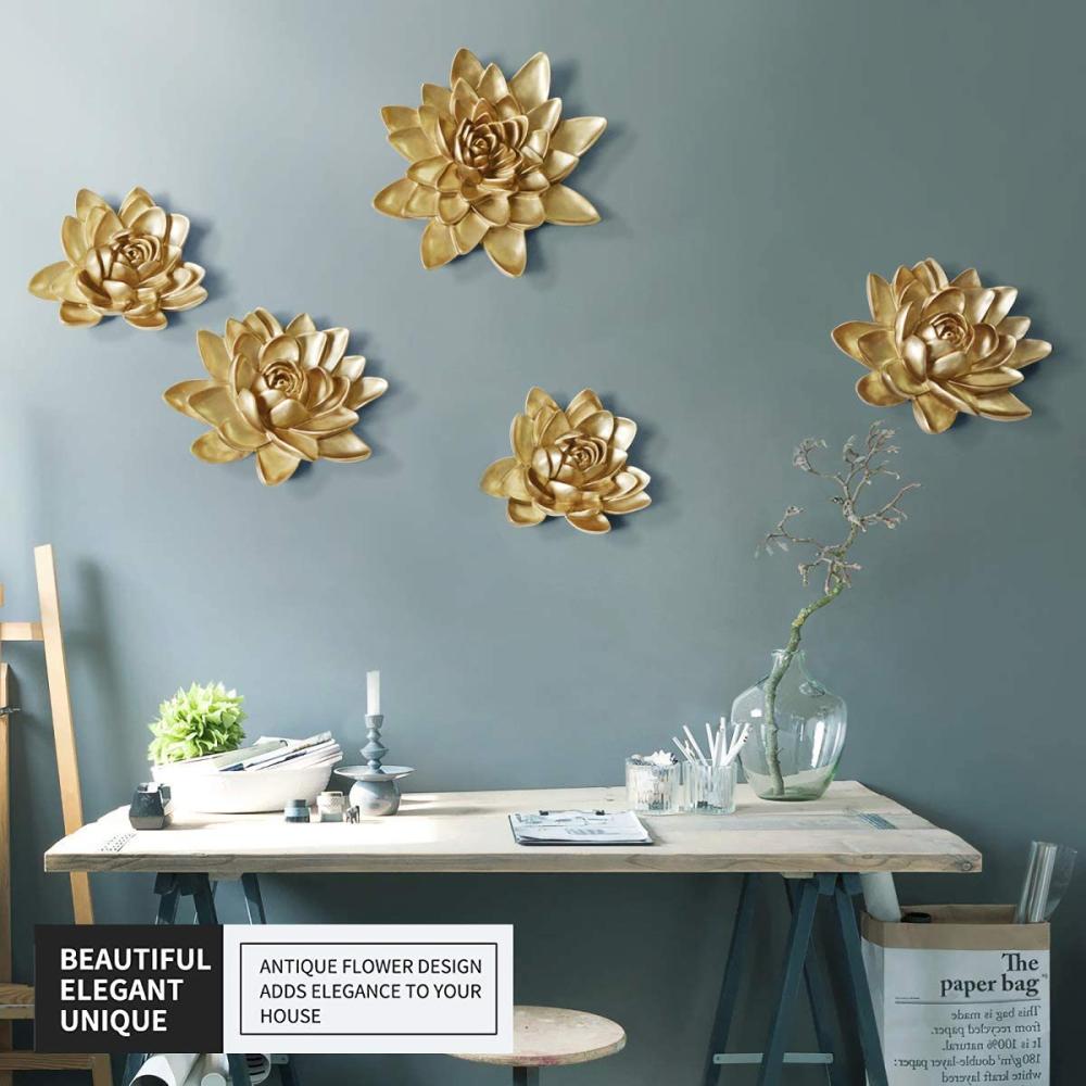 Resin Flowers Wall Hanging Wedding Home Decor Dongsheng