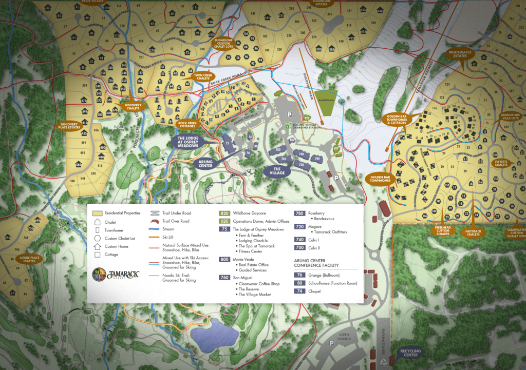 Tamarack Resort Map, Tamarack, ID