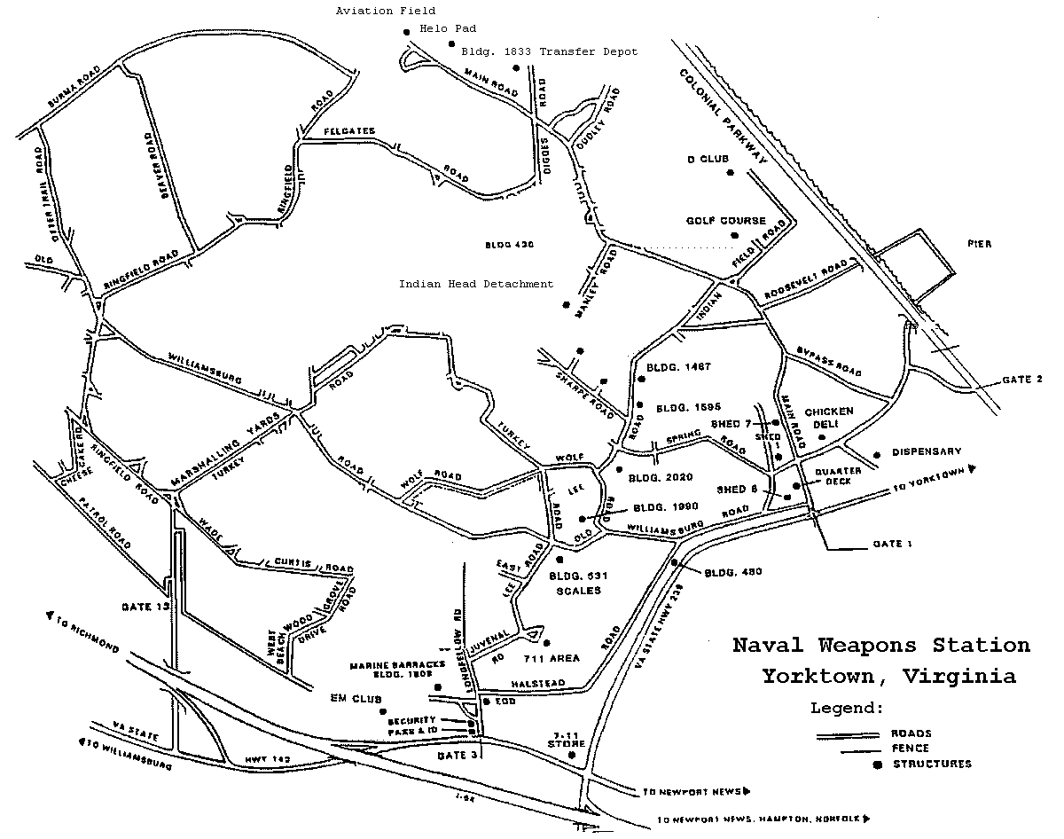 Naval Weapons Station (NAVWPNSTA), Yorktown, Virginia