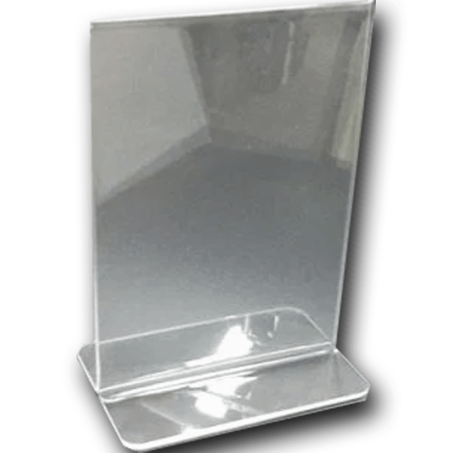 Clear Plastic Stand GlobalSigns.ca