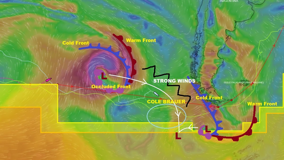 Complex, tricky, difficult weather for Cole Brauer Global Solo Challenge