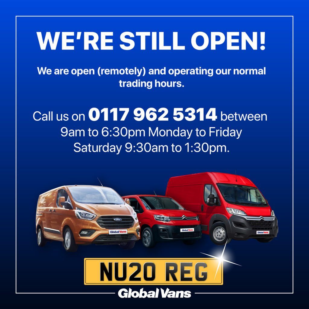 Special announcement update 2 Leasing a Van with Global Vans