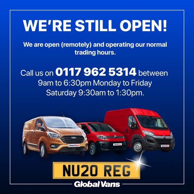 Special announcement update 2 Leasing a Van with Global Vans