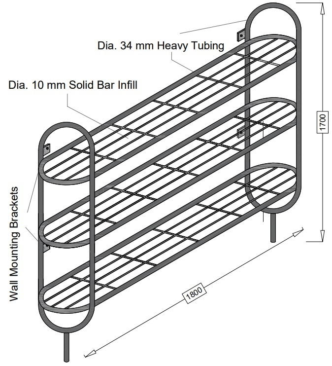 School Bag Racks Globe Metalworks Ltd bag storage solutions