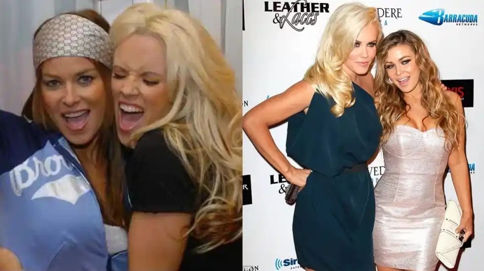 90s Icons Carmen Electra And Jenny McCarthy Reunite For Skims Bikini Shoot