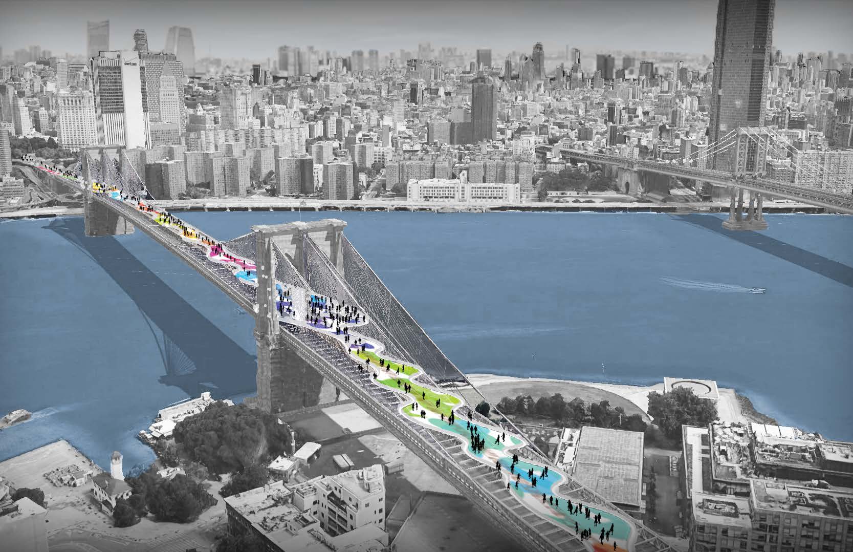Urban design NYC's Brooklyn Bridge is given a futuristic makeover