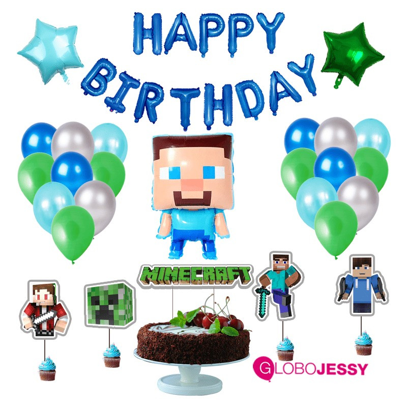 Kit globos Minecraft