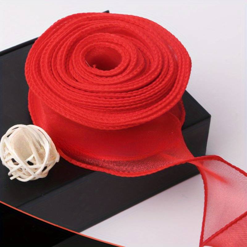 Red Organza Gift Wrapping Ribbon Globoloon Balloon Store in