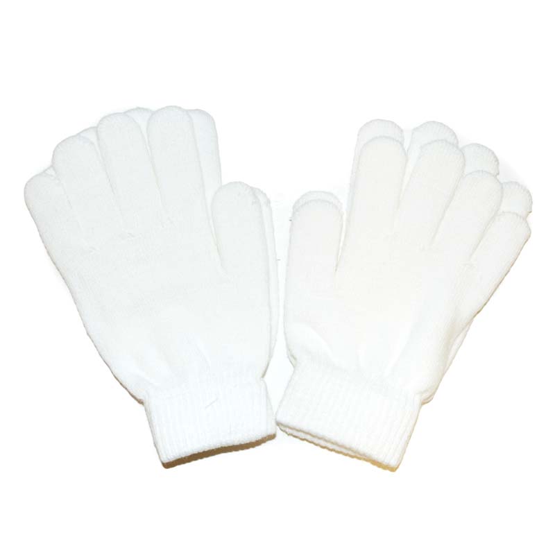 Plain White Gloves Regular Size (2 PACK)