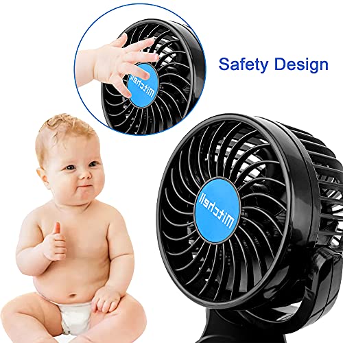Car Fan, XOOL Electric Car Fans for Rear Seat Passenger GLOPZ